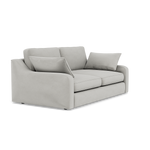 Thalia 2 Seater Pillow Back Sofa - Small Sofa Grade B — Standard Back / Plush Velvet Silver, gallery image 1