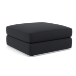 Thalia Footstool - Stool Grade B — Plush Velvet Charcoal, gallery image 1
