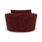 Thalia Swivel Armchair - Cuddler Swivel Chair Grade C — Zelda Burgundy, gallery image 2