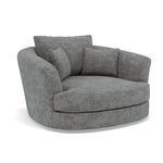 Thalia Swivel Armchair - Cuddler Swivel Chair Grade C — Zelda Lead, gallery image 1
