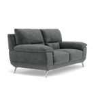 Zuco 2 Seater Sofa - 2 Seater Sofa Fabric — FAB-MEG-20 PEWTER, gallery image 1