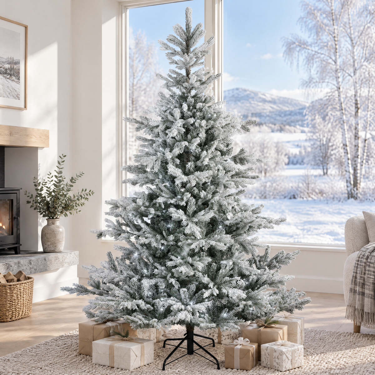 Snowy Christmas Trees