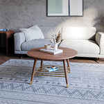 Rise Circular Coffee Table Walnut - Circular Coffee Table Walnut