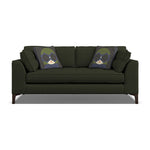 Orla Kiely Arklow Medium Sofa - Medium Sofa Premium Plain Sterling Home 2 Clarin Moss / Lola Weathered Oak Feet
