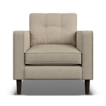Orla Kiely Ebben Armchair - Armchair Premium Plain Sterling Home 4 Clara Clay / Deco Flower Weathered Oak Feet