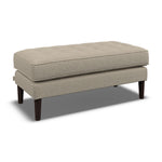 Orla Kiely Ebben Footstool - Footstool Premium Plain Sterling Home 8 Clara Clay / Deco Flower Weathered Oak Feet