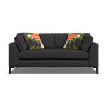 Orla Kiely Arklow Medium Sofa - Medium Sofa Premium Plain Sterling Home 3 Clarin Indigo / Toucan Weathered Oak Feet