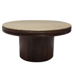Cove Coffee Table - Coffee Table Solid Mango Base / Travertine Top Sterling Home 1