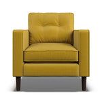 Orla Kiely Ebben Armchair - Armchair Premium Plain Sterling Home 3 Clara Sunflower / Busy Bee Weathered Oak Feet