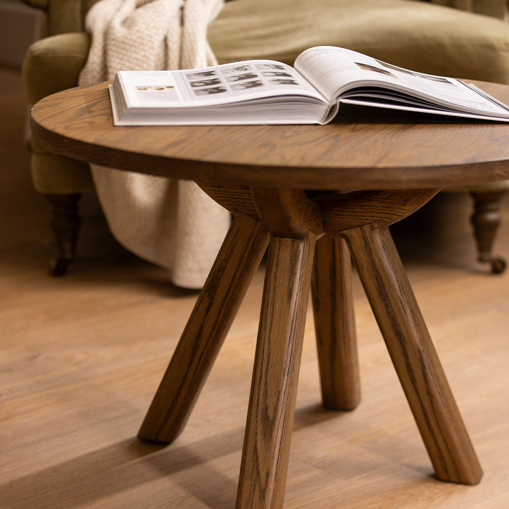 Alverra Solid Oak Coffee Table - Coffee Table Solid Oak