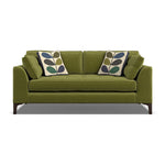 Orla Kiely Arklow Medium Sofa - Medium Sofa Premium Plain Sterling Home 10 Clara Seagrass / Multi Stem Rockpool Weathered Oak Feet