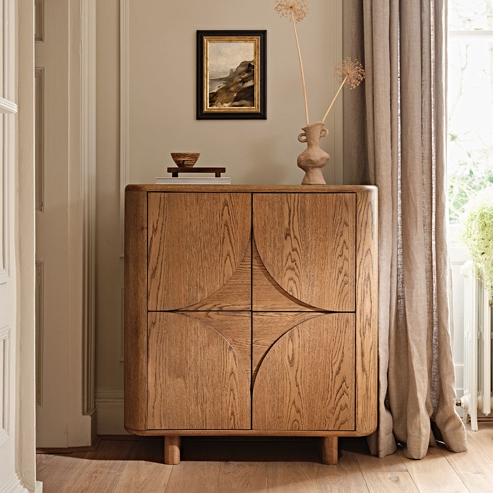 Alverra Solid Oak Highboard - Highboard Solid Oak Sterling Home 2
