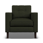 Orla Kiely Ebben Armchair - Armchair Premium Plain Sterling Home 7 Clara Moss / Lola Weathered Oak Feet