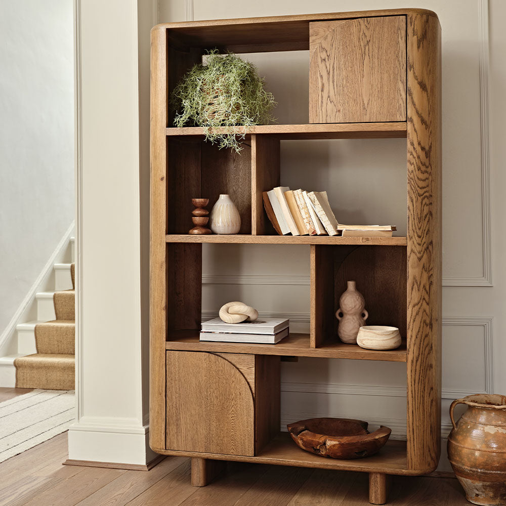 Alverra Solid Oak Bookcase - Bookcase Solid Oak Sterling Home 2
