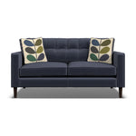 Orla Kiely Ebben Small Sofa - Small Sofa Premium Plain Sterling Home 7 Clara Navy / Multi Stem Rockpool Weathered Oak Feet