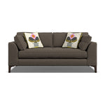Orla Kiely Arklow Medium Sofa - Medium Sofa House Plain Sterling Home 5 Blythe Slate / Deco Flower Weathered Oak Feet
