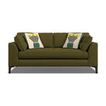 Orla Kiely Arklow Medium Sofa - Medium Sofa House Plain Sterling Home 3 Blythe Olive / Bunch of Stems Weathered Oak Feet