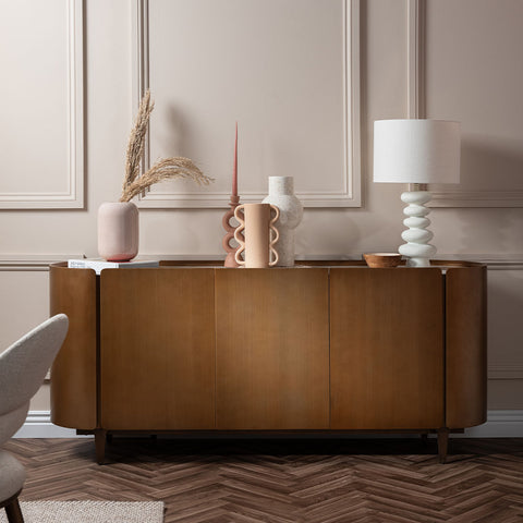 Strata Wide Sideboard - Wide Sideboard Glass Ceramic Top Sideboards Sterling Home 2