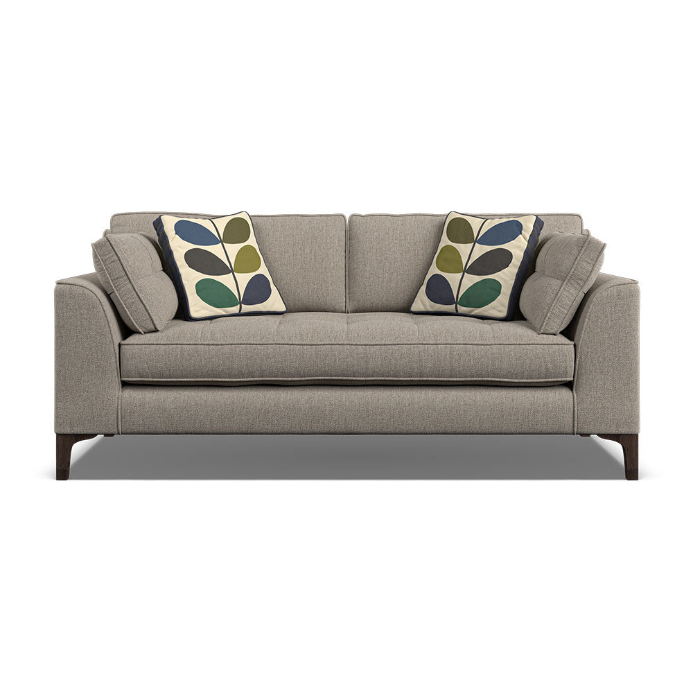 Orla Kiely Arklow Medium Sofa - Medium Sofa House Plain Sterling Home 2 Blythe Oatmeal / Multi Stem Rockpool Weathered Oak Feet