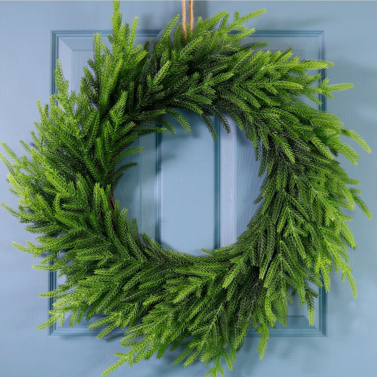 Real Touch Grand Norfolk Pine Wreath 70CM - Real Touch Grand Norfolk Pine Wreath 70CM Sterling Home 1
