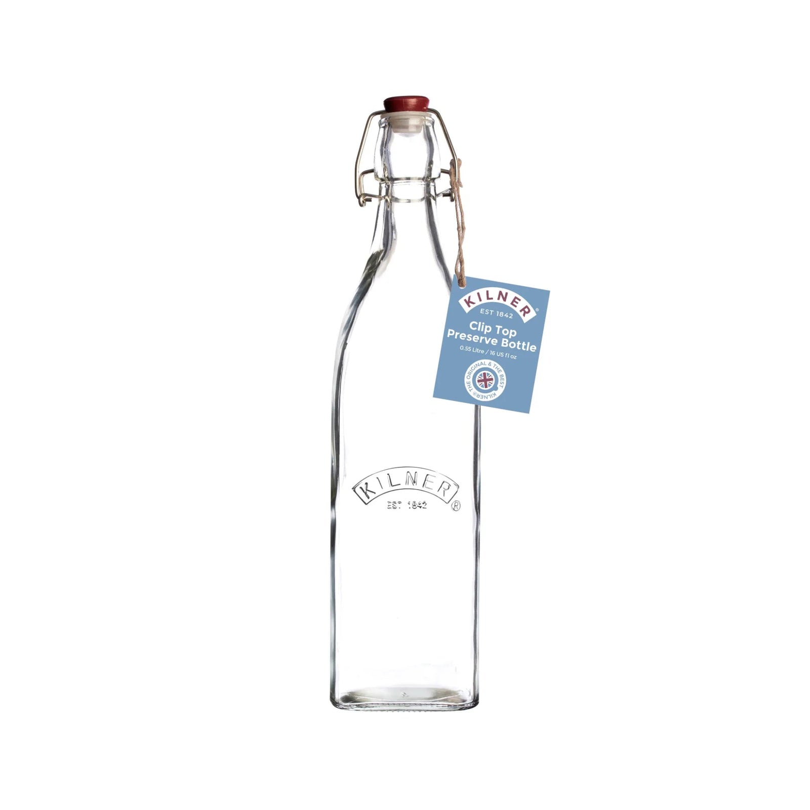 Kil Clip Top Square Bottle 0.55 Litre Sterling Home 1