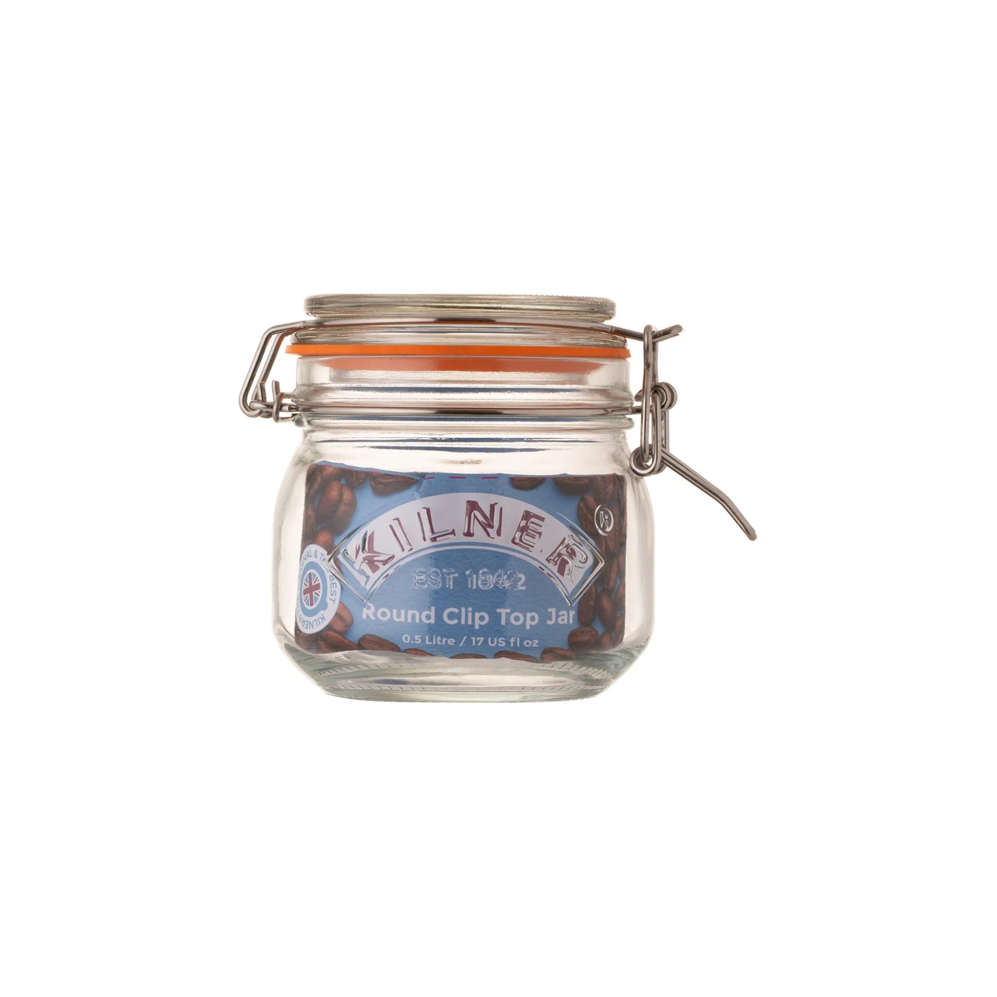 Kil Clip Top Round Jar 0.5 Litre Sterling Home 2