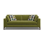 Orla Kiely Arklow Large Sofa - Large Sofa Premium Plain Sterling Home 5 Clara Seagrass / Multi Stem Rockpool Weathered Oak Feet