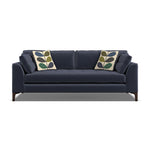 Orla Kiely Arklow Large Sofa - Large Sofa Premium Plain Sterling Home 7 Clara Navy / Multi Stem Rockpool Weathered Oak Feet