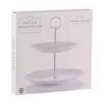 Price And Kensington Luxe 2 Tier Cake Stand White