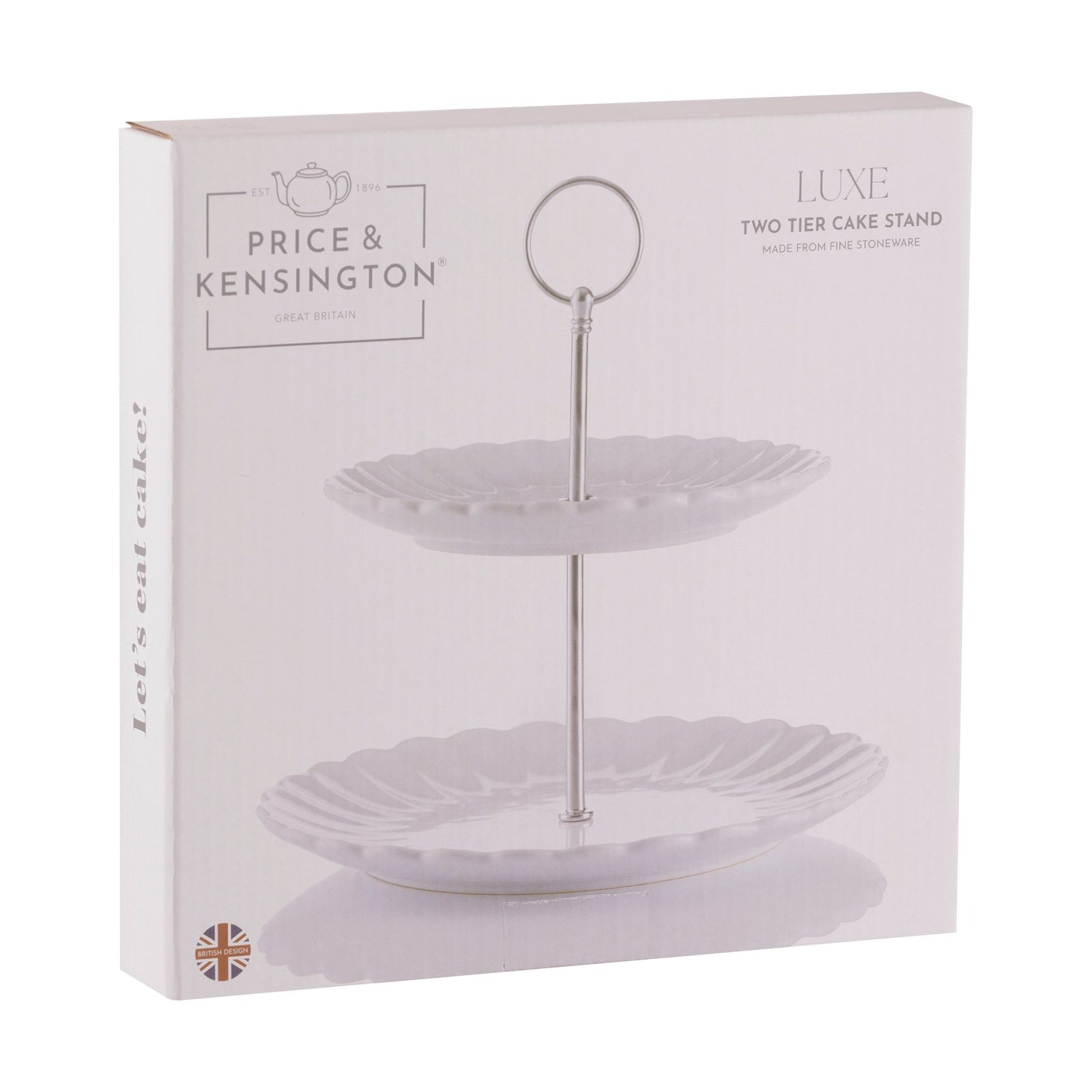 Price And Kensington Luxe 2 Tier Cake Stand White