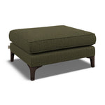 Orla Kiely Arklow Footstool - Footstool House Plain Sterling Home 6 Blythe Dark Moss / Lola Weathered Oak Feet