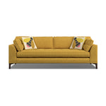 Orla Kiely Arklow Extra Large Sofa - Extra Large Sofa House Plain Sterling Home 6 Blythe Sunflower / Busy Bee Weathered Oak Feet