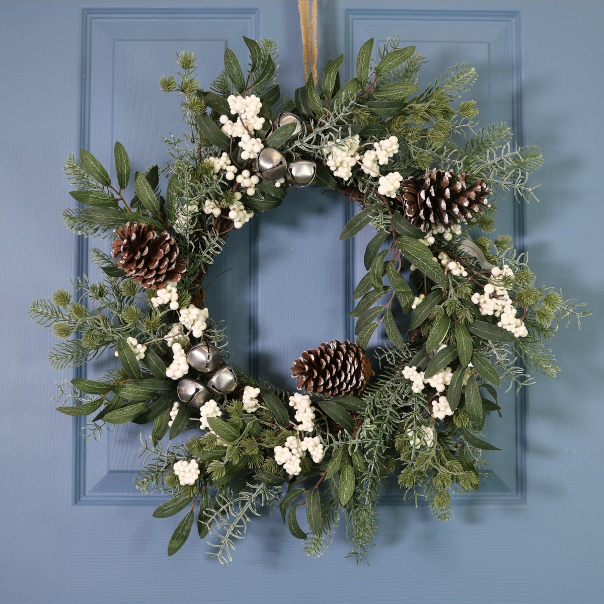 Premium Noel Nobel Berry & Bell Wreath 55CM - Premium Noel Nobel Berry & Bell Wreath 55CM Sterling Home 1