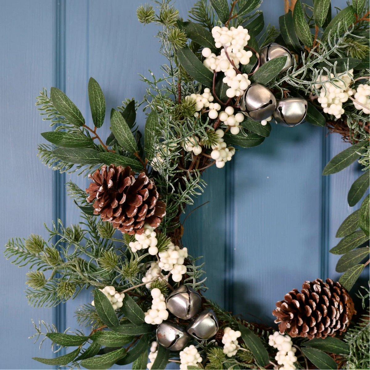 Premium Noel Nobel Berry & Bell Wreath 55CM - Premium Noel Nobel Berry & Bell Wreath 55CM Sterling Home 2