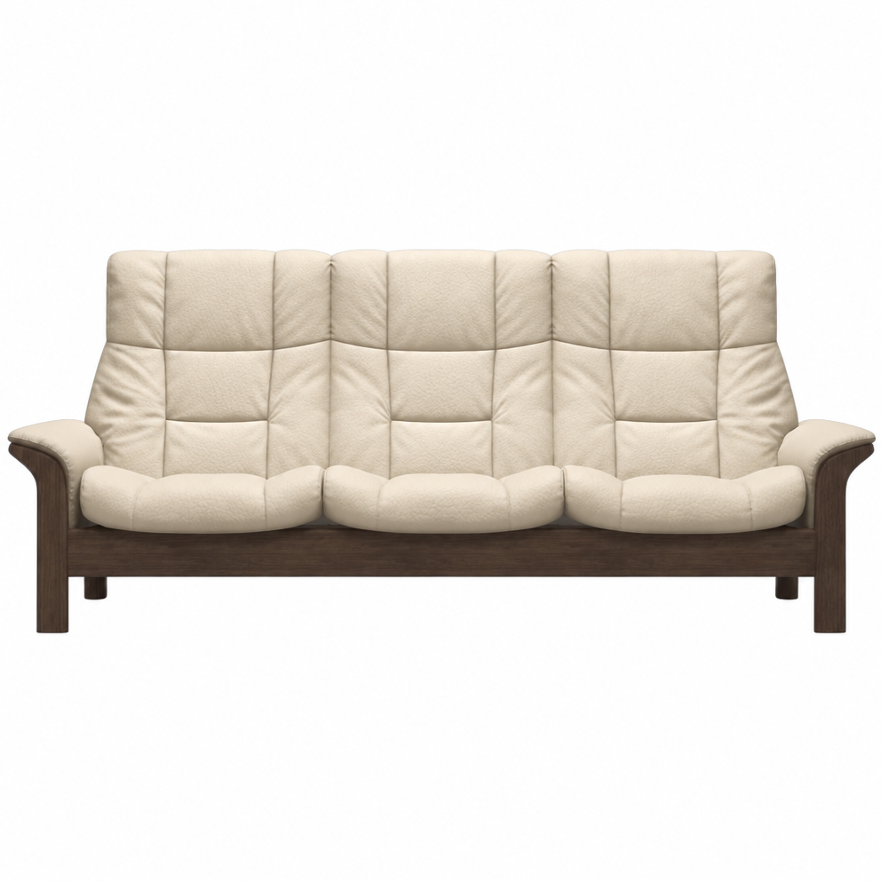 Stressless Buckingham High 3 Seater Sofa - High 3 Seater Sofa Batick 3 Seater Sofas Sterling Home 3 09313 Cream
