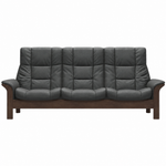 Stressless Buckingham High 3 Seater Sofa - High 3 Seater Sofa Batick 3 Seater Sofas Sterling Home 4 09319 Black
