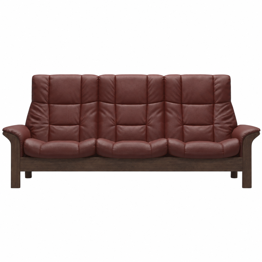 Stressless Buckingham High 3 Seater Sofa - High 3 Seater Sofa Batick 3 Seater Sofas Sterling Home 5 09354 Bordeaux