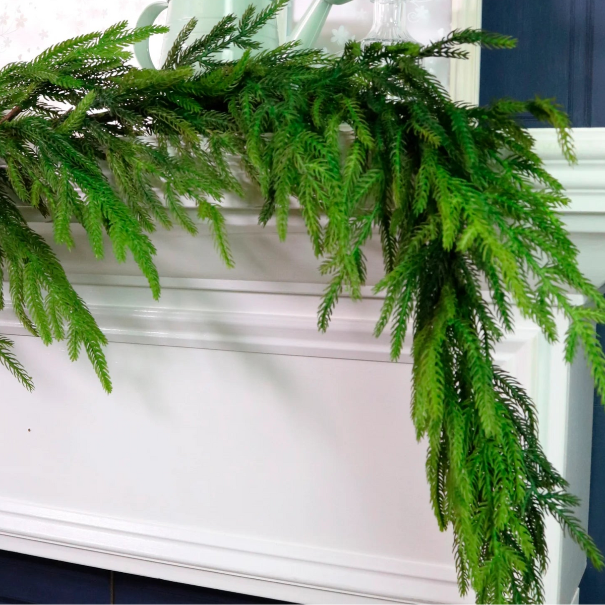 Real Touch Norfolk Pine Garland 158CM - Real Touch Norfolk Pine Garland 158CM Sterling Home 2