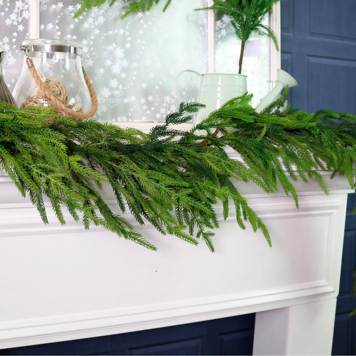 Real Touch Norfolk Pine Garland 158CM - Real Touch Norfolk Pine Garland 158CM Sterling Home 3