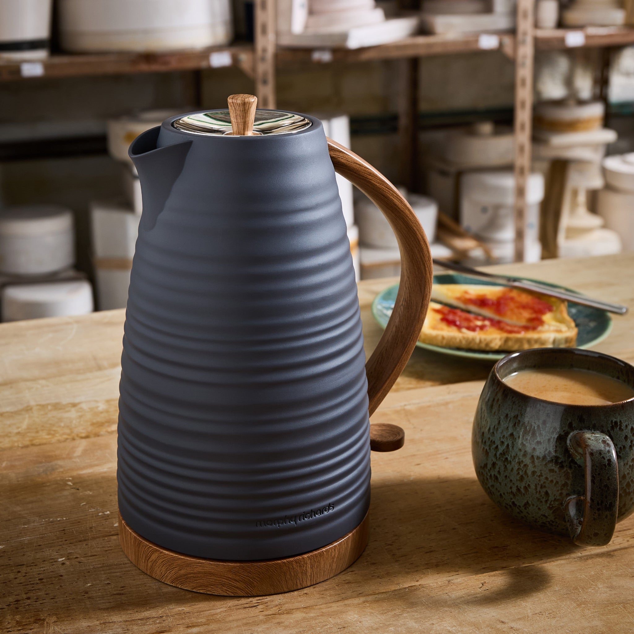 Morphy Richards Clay Grey Kettle Flint 1.7L - Clay Grey Jug Kettle-Flint 1.7L Sterling Home 1