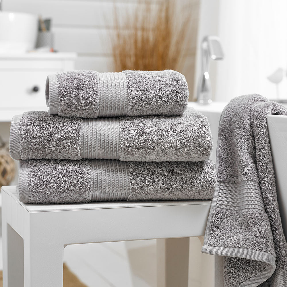 Bliss Grey Towel - Bliss Towel Cloud - Regular Accessories Sterling Home 1