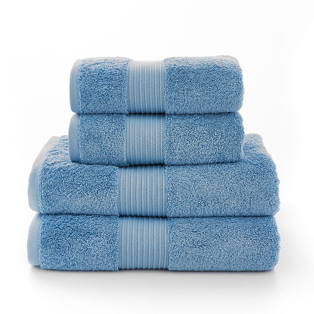 Bliss Light Blue Towel - Bliss Towel Cobalt - Face Accessories Sterling Home 2