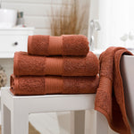 Bliss Orange Face Cloth - Bliss Towel Copper - Face Accessories Sterling Home 1