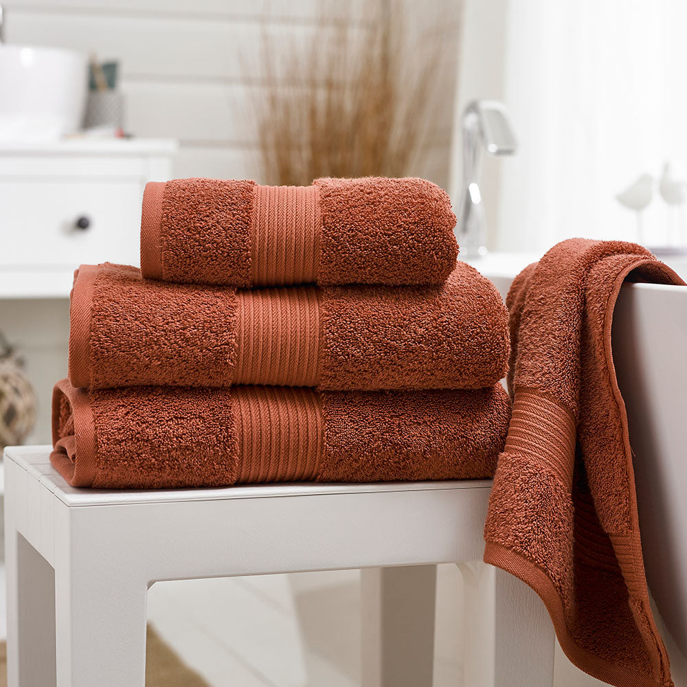 Bliss Orange Face Cloth - Bliss Towel Copper - Face Accessories Sterling Home 1