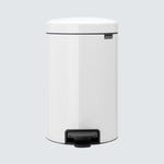 Brabantia NewIcon Pedal Bin White 12L Sterling Home 1