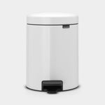 NewIcon Pedal Bin White 5L Sterling Home 1