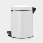 NewIcon Pedal Bin White 5L Sterling Home 3