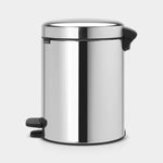 NewIcon Pedal Bin Brilliant Steel 5L Sterling Home 3