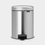 NewIcon Pedal Bin FPP Matt Steel 5L Sterling Home 1