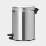 NewIcon Pedal Bin FPP Matt Steel 5L Sterling Home 3